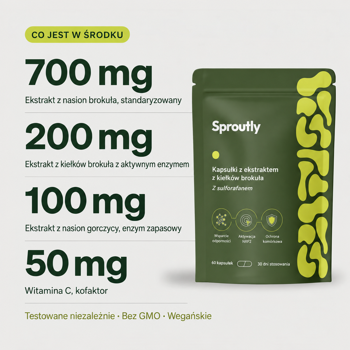 Sproutly Ekstrakt z kiełków brokułu